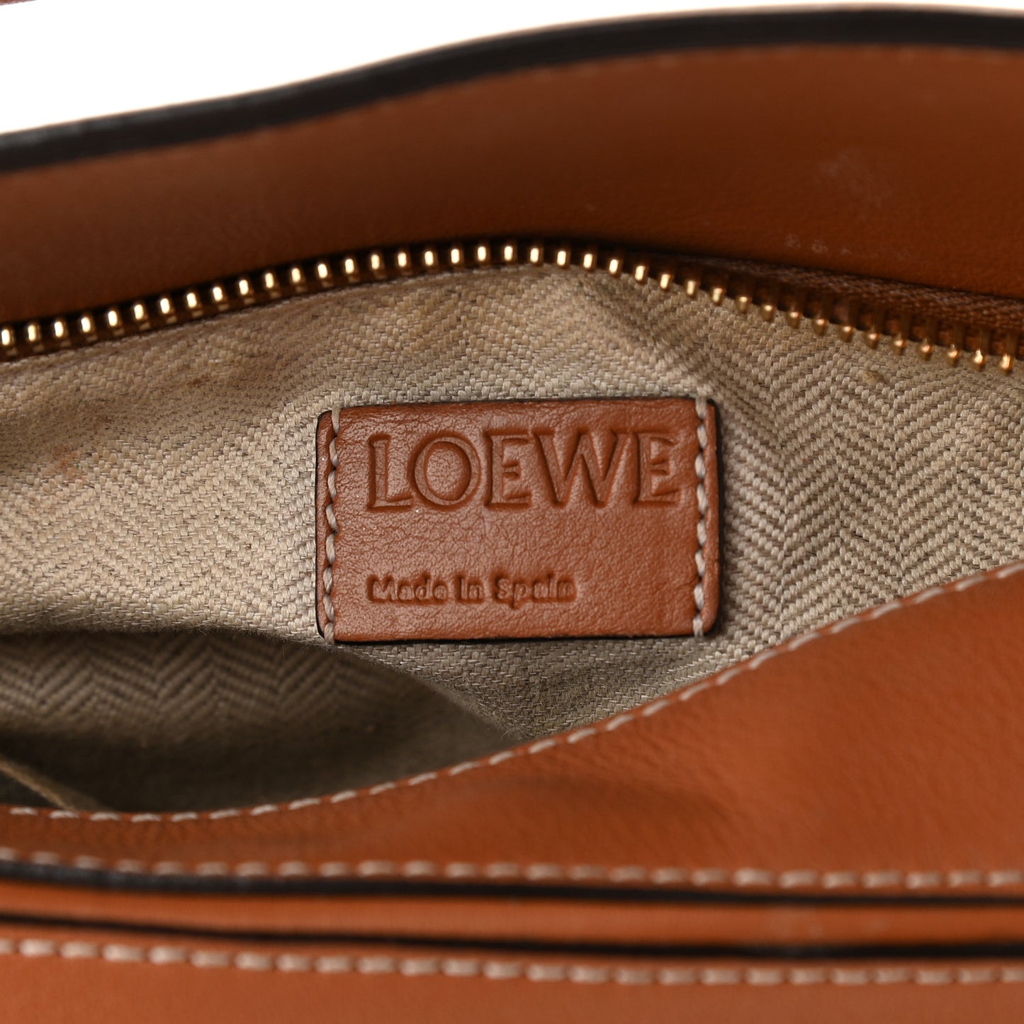 Calfskin Small Puzzle Bag Tan