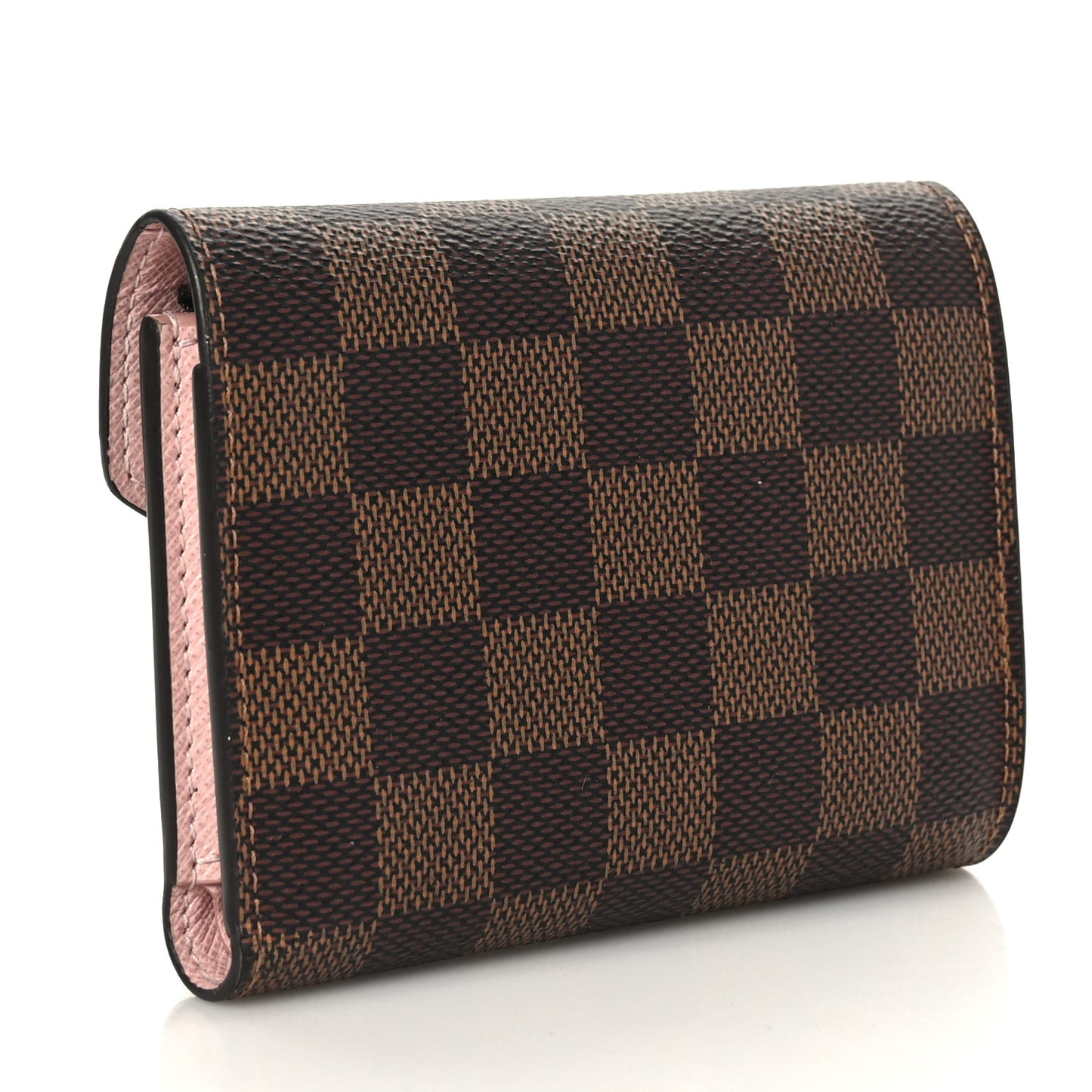 Damier Ebene Victorine Wallet Rose Ballerine