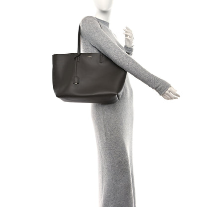 Saint Laurent SAINT LAURENT Calfskin Large Shopping Tote Pebble 2 of 13