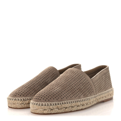 Hermes Suede Goatskin Mens Enrique Espadrilles 42 Beige Sable 4 of 11