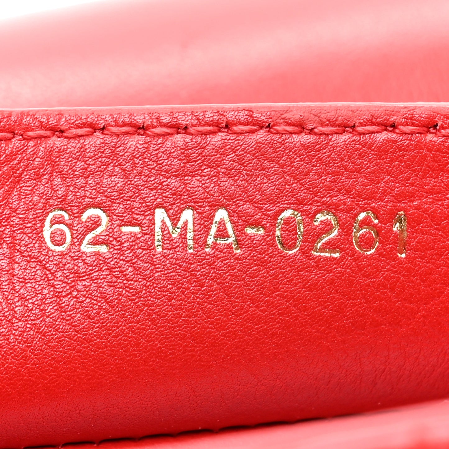 Calfskin Cannage Dioramour Caro Bag Bright Red