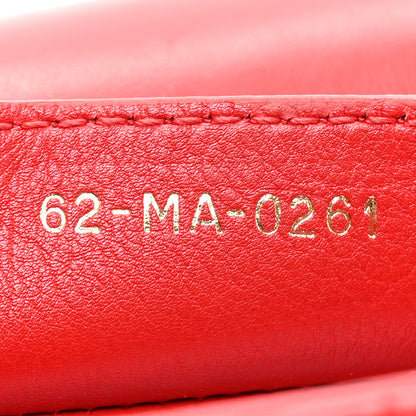 Christian Dior Calfskin Cannage Dioramour Caro Bag Bright Red 8 of 16