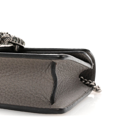 Gucci Dollar Calfskin Crystal Super Mini Dionysus Shoulder Bag Dusty Grey Black Diamond 9 of 9