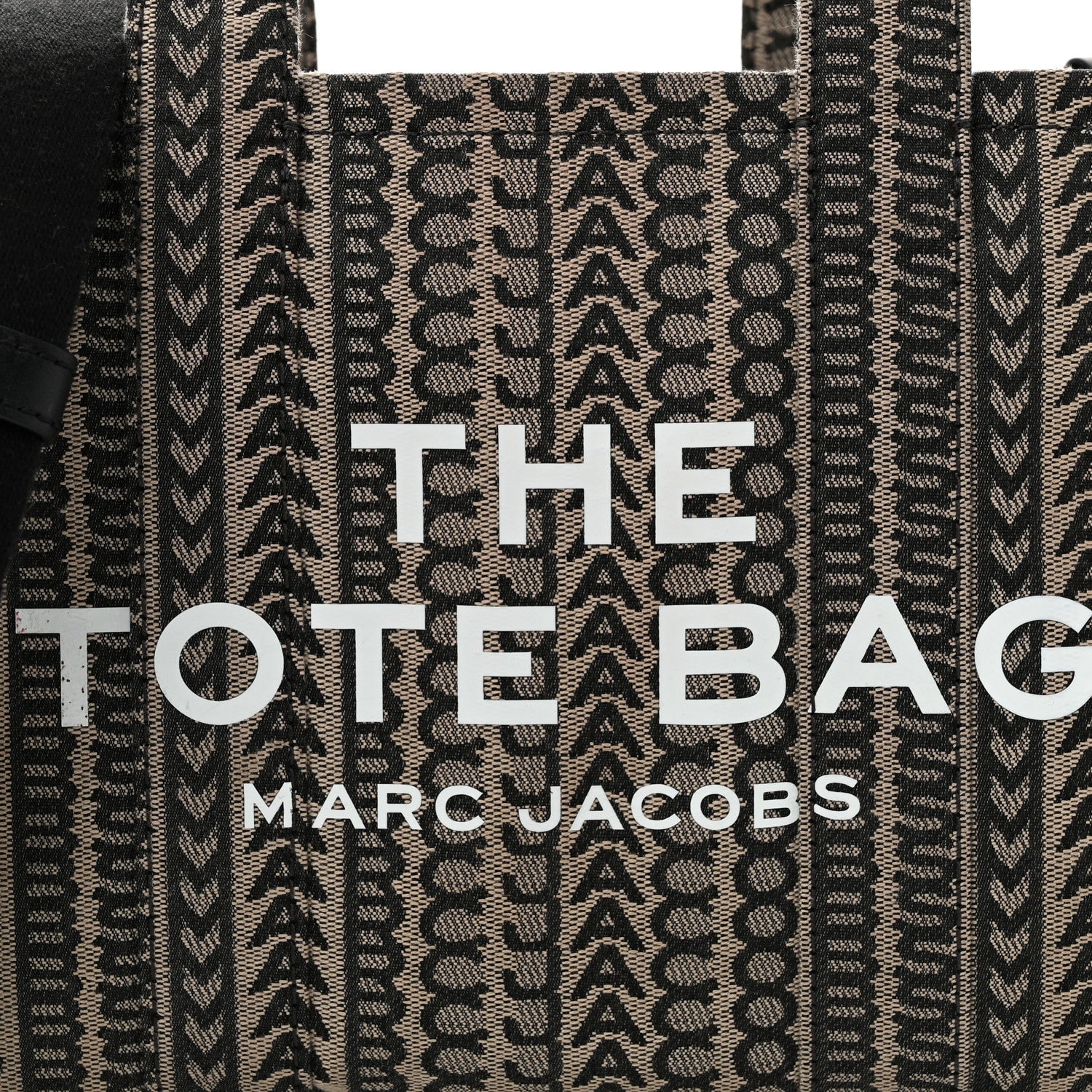 Marc Jacobs Cotton Jacquard Monogram Mini The Traveler Tote Bag Beige Multicolor 8 of 11