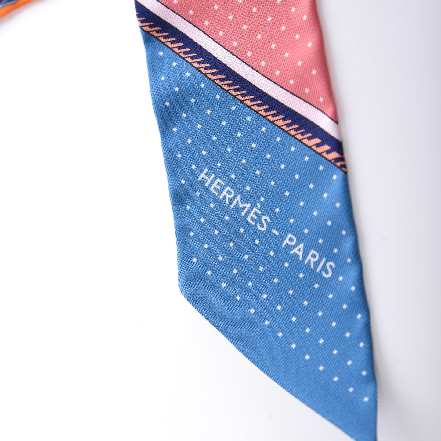 Silk Les Voitures A Transformation Twilly Orange Cobalt Vermillon