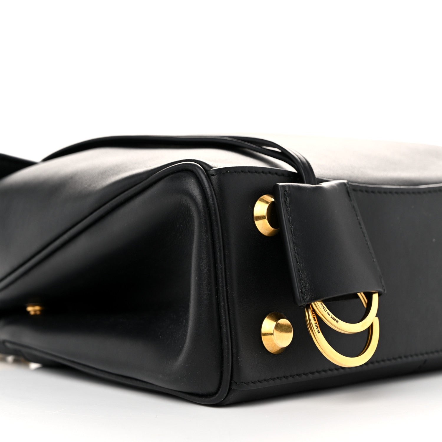 Balenciaga Natural Smooth Calfskin Mini Rodeo Top Handle Handbag Black 9 of 12