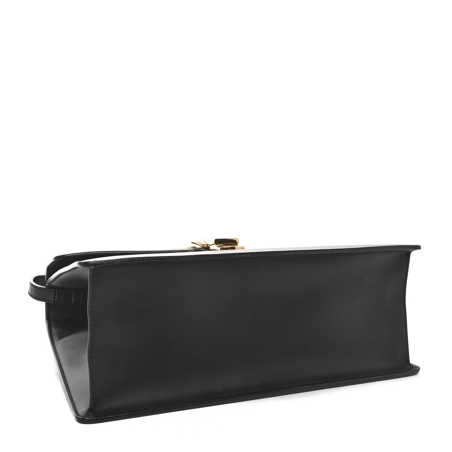 Calfskin Medium Sylvie Top Handle Bag Black