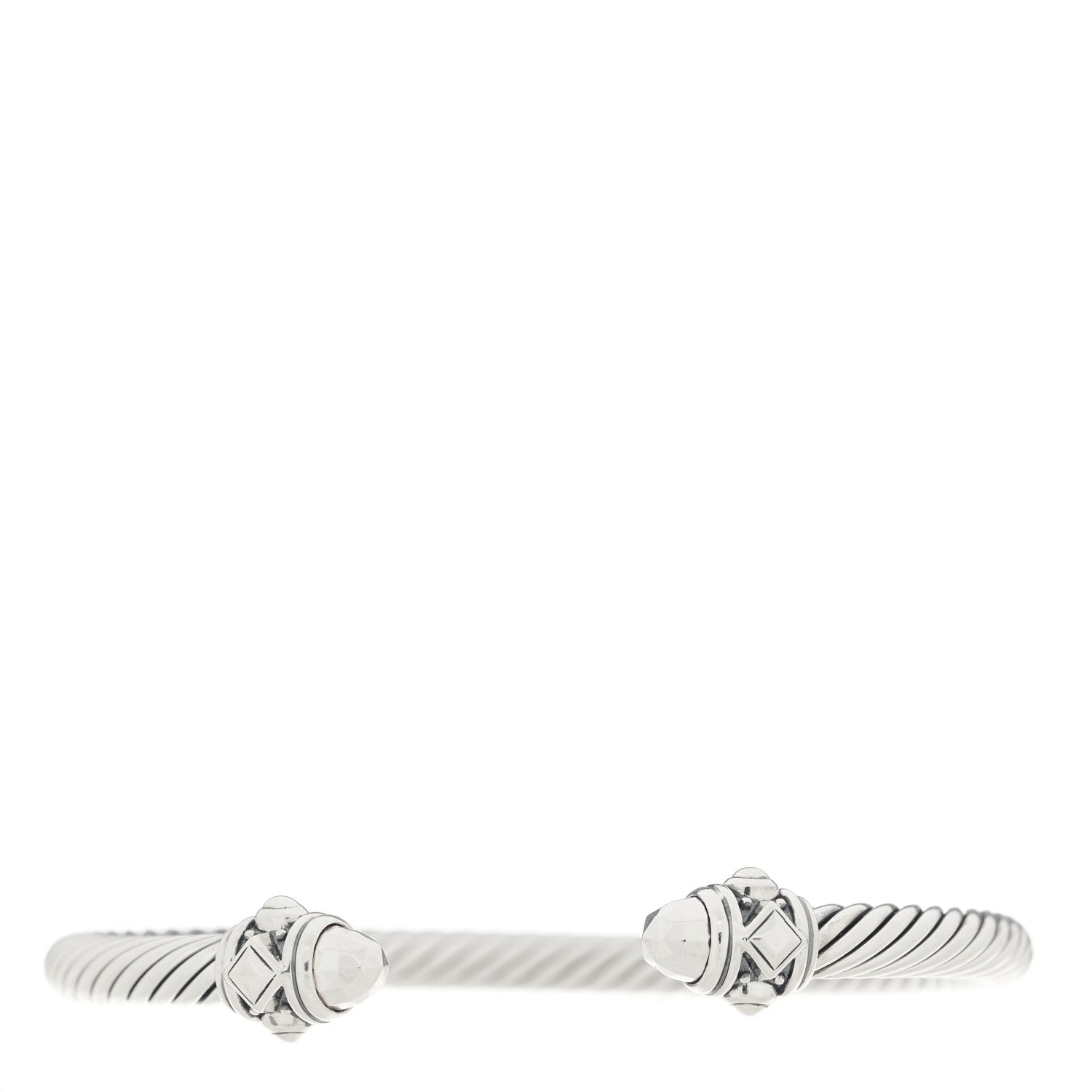 David Yurman Sterling Silver 5mm Cable Renaissance Bracelet 1 of 3