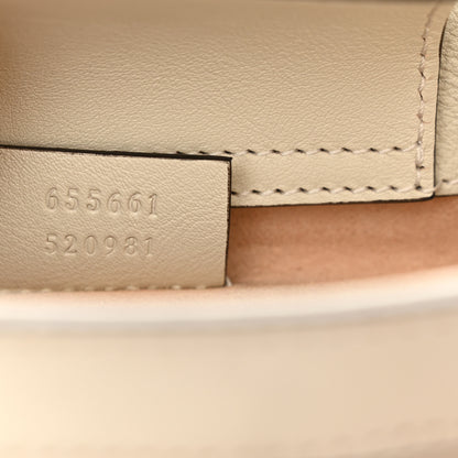 Gucci Wonka Grain Calfskin Mini Diana Tote Bag Mystic White Orange Fluo 7 of 11