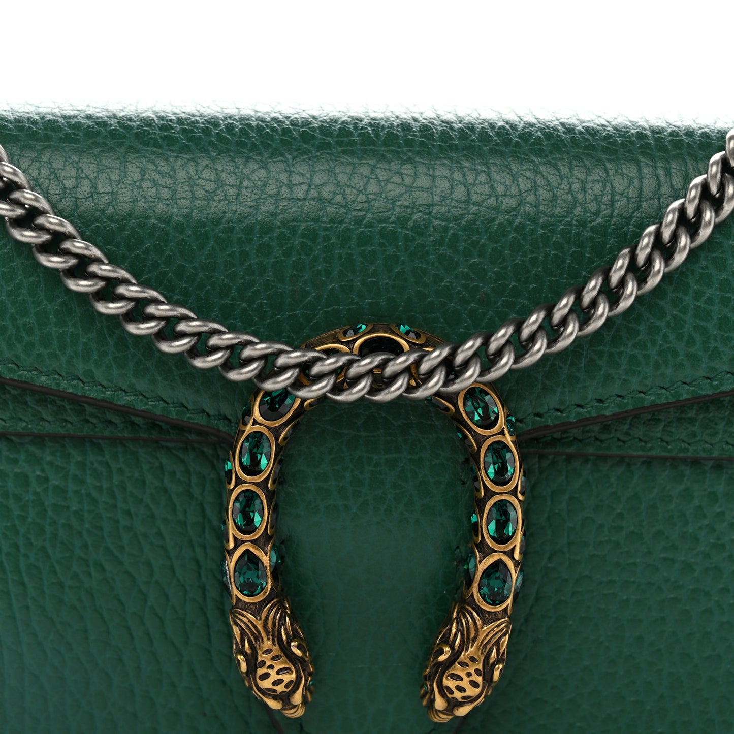 Calfskin Super Mini Dionysus Shoulder Bag Emerald