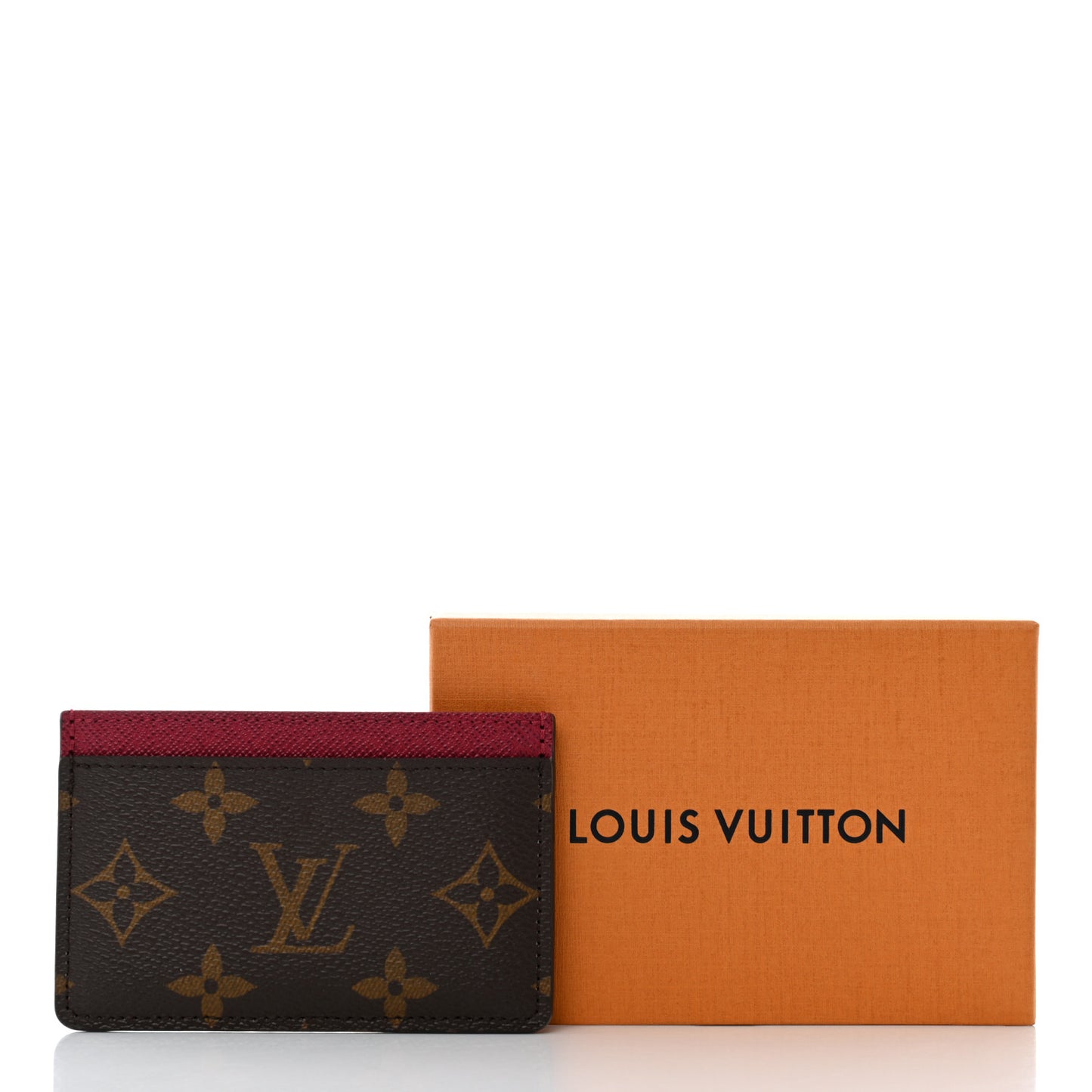 Monogram Card Holder Fuchsia