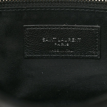 Saint Laurent Lambskin Quilted Toy Loulou Puffer Monogram Chain Satchel Black 7 of 12