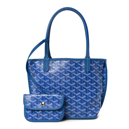 Goyard Goyardine Reversible Mini Anjou Sky Blue 2 of 19
