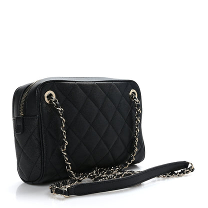 Chanel Caviar Quilted Small In & Out Camera Case Black 3 of 9