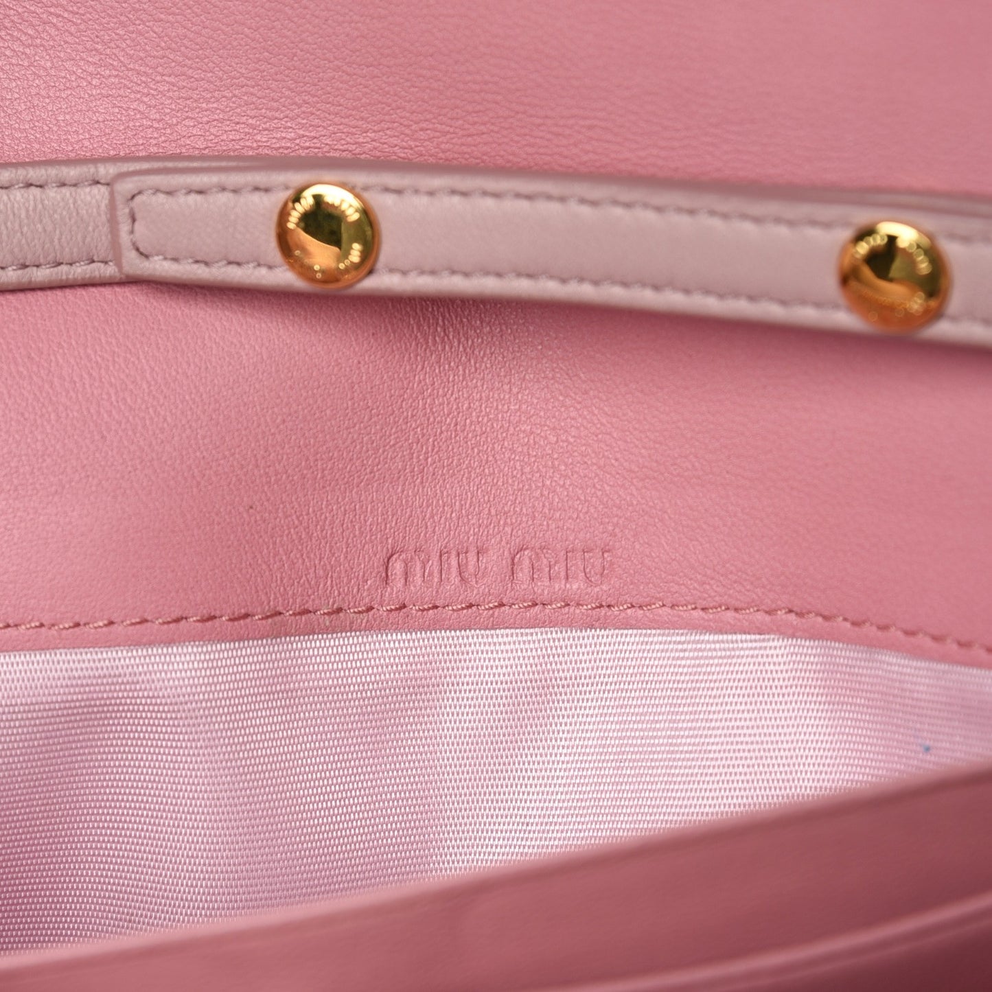 Nappa Matelasse Bi-Color Wallet On Chain Rosa Mughetto