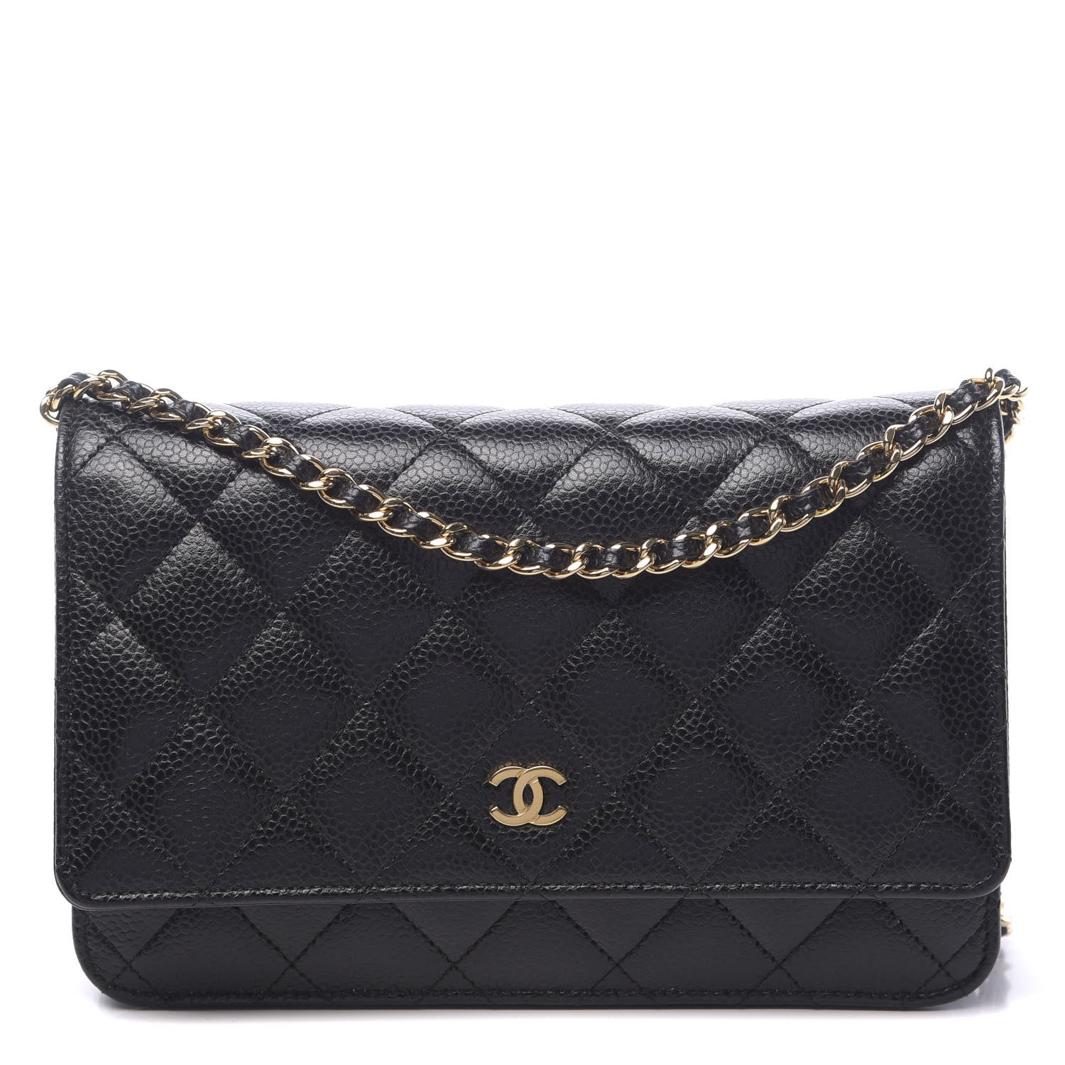 Chanel Caviar Quilted Wallet On Chain WOC Black 1 of 9