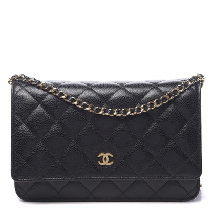 Chanel Caviar Quilted Wallet On Chain WOC Black 1 of 9