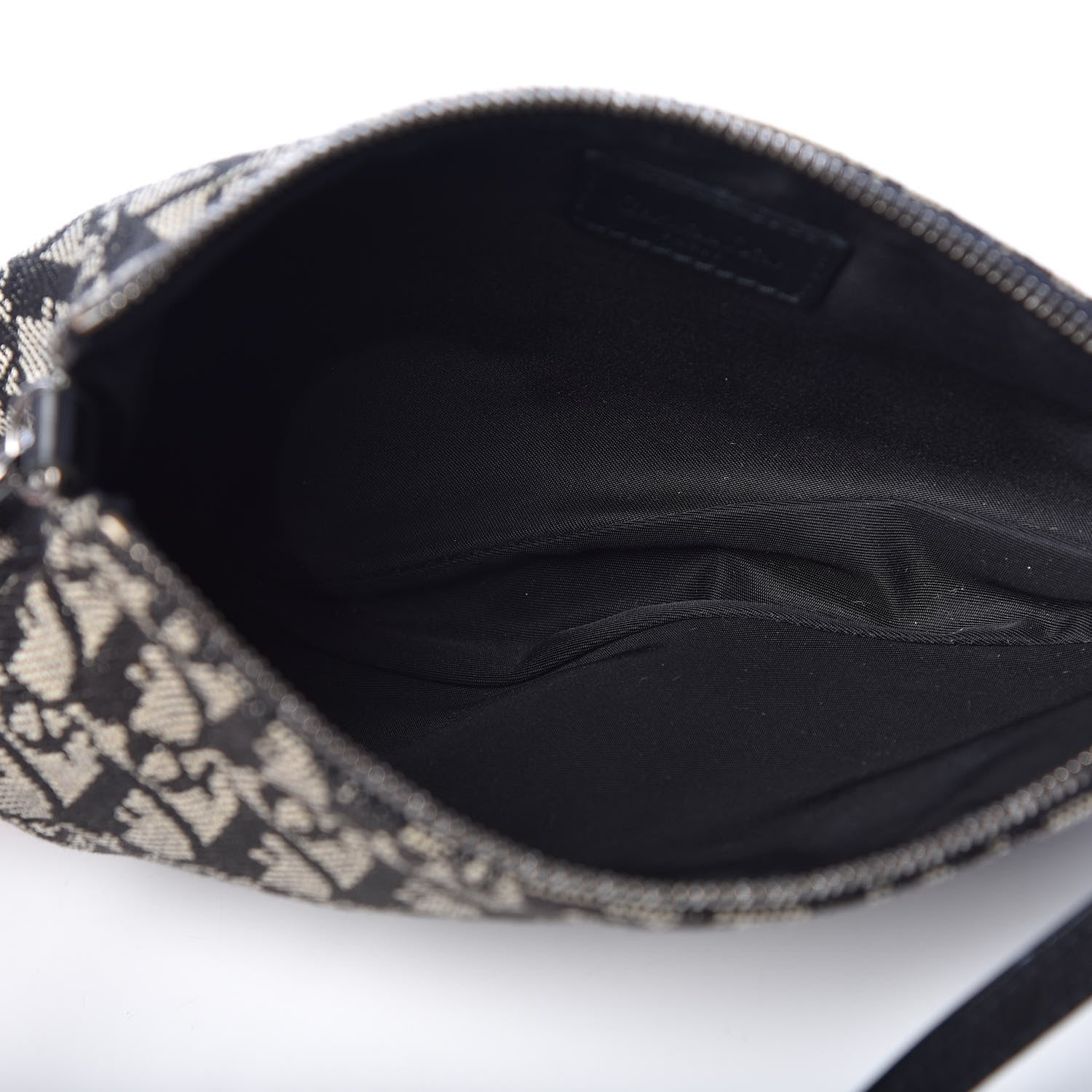 Christian Dior Monogram Mini Saddle Pochette Black 5 of 10