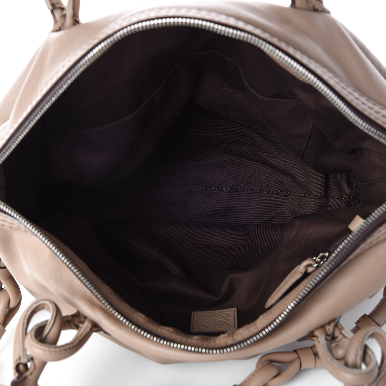 Loewe Calfskin Logo Shoulder Bag Mink 8 of 9