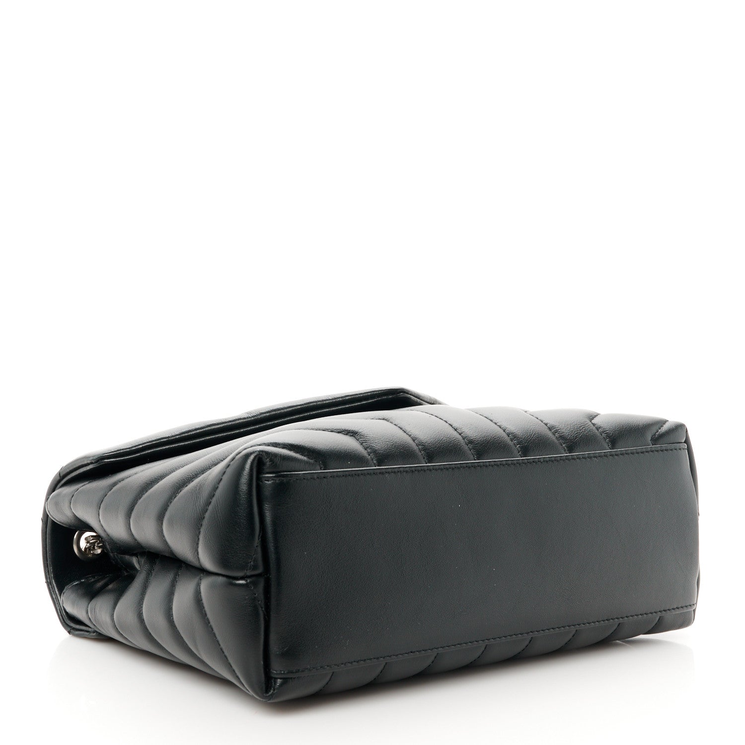 Saint Laurent Calfskin Y Quilted Monogram Small Loulou Chain Satchel Black 4 of 12