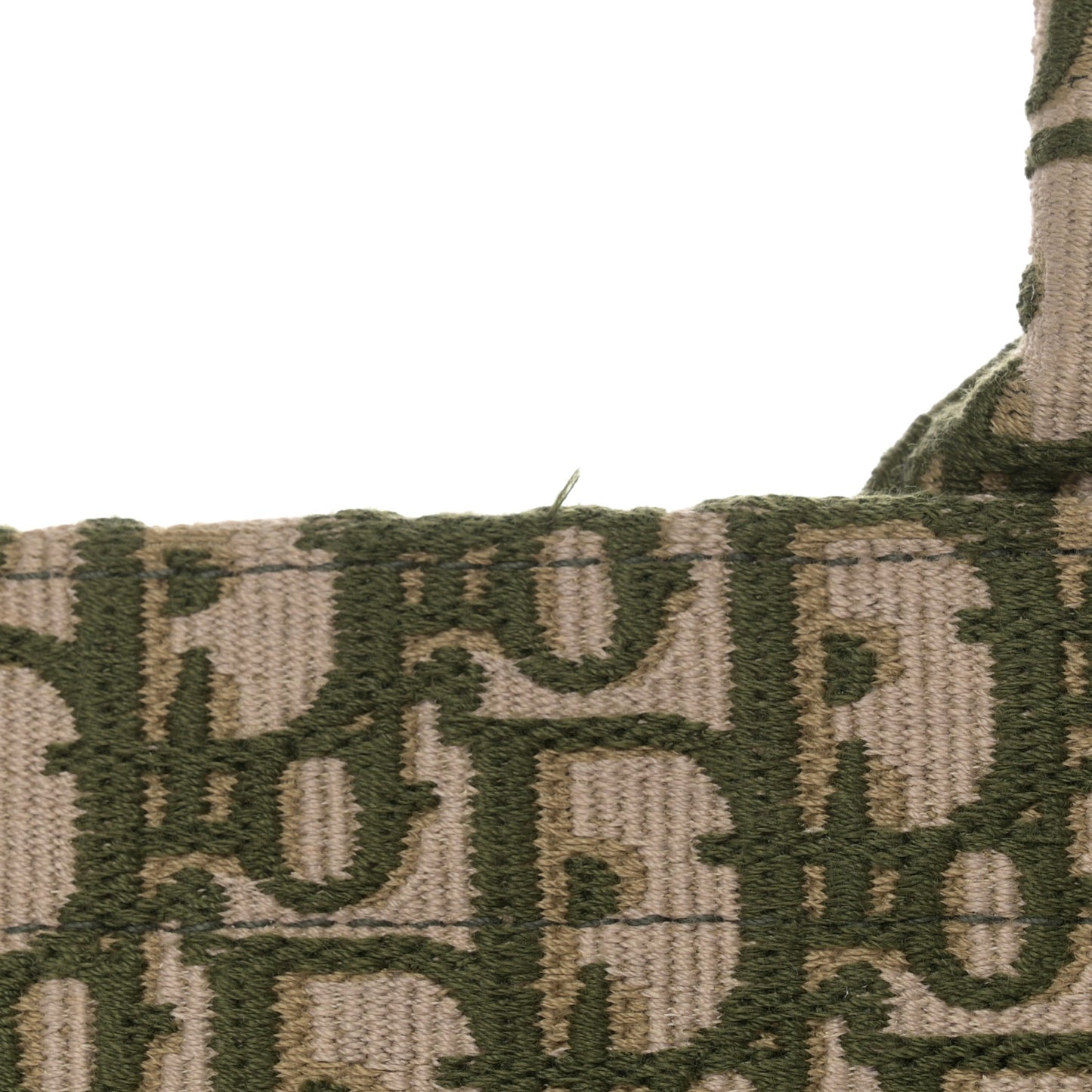 Oblique Large Book Tote Vert Multicolor