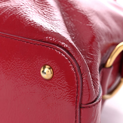Saint Laurent Patent Calfskin Medium Muse Red 7 of 32