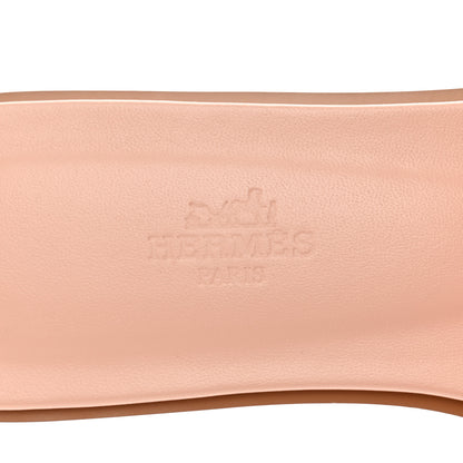 Hermes Epsom Oran Sandals 37 Rose Pale 7 of 9