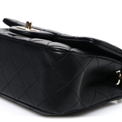 Chanel Lambskin Quilted Enamel Mini Rectangular Pearl Crush Flap Black 10 of 10