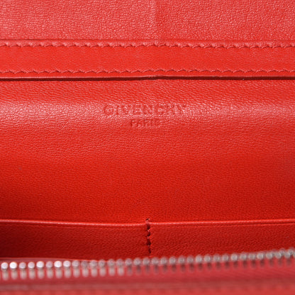 Givenchy Calfskin Studded Pandora Chain Wallet Medium Red 6 of 13
