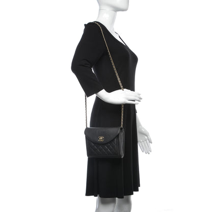 Chanel Calfskin Quilted Smart Pocket Crossbody Bag Black 2 of 8