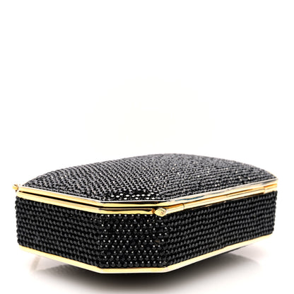 Judith Leiber Swarovski Crystal Minaudiere Clutch Black 5 of 10