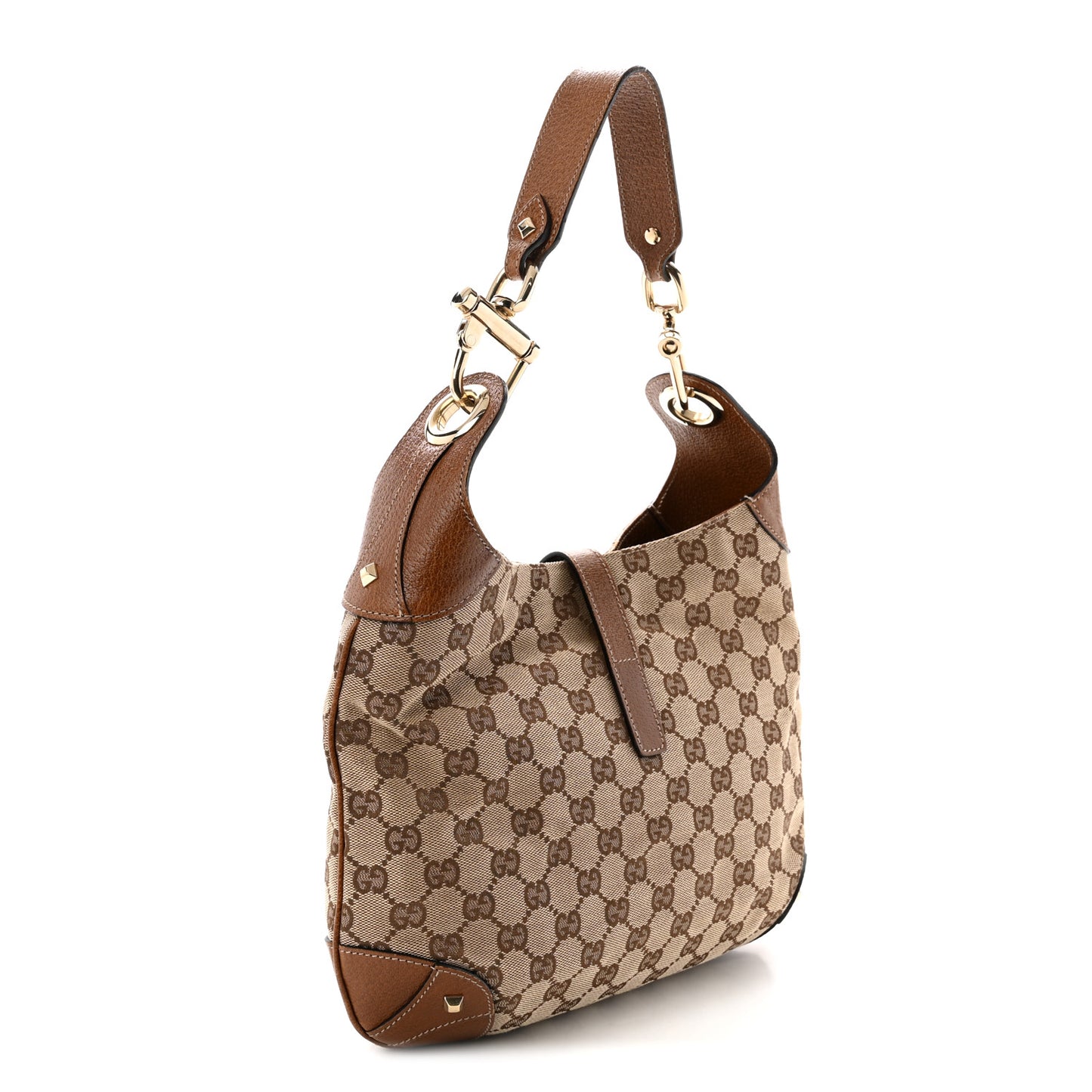 Monogram Piston Lock Jackie O Hobo Tan