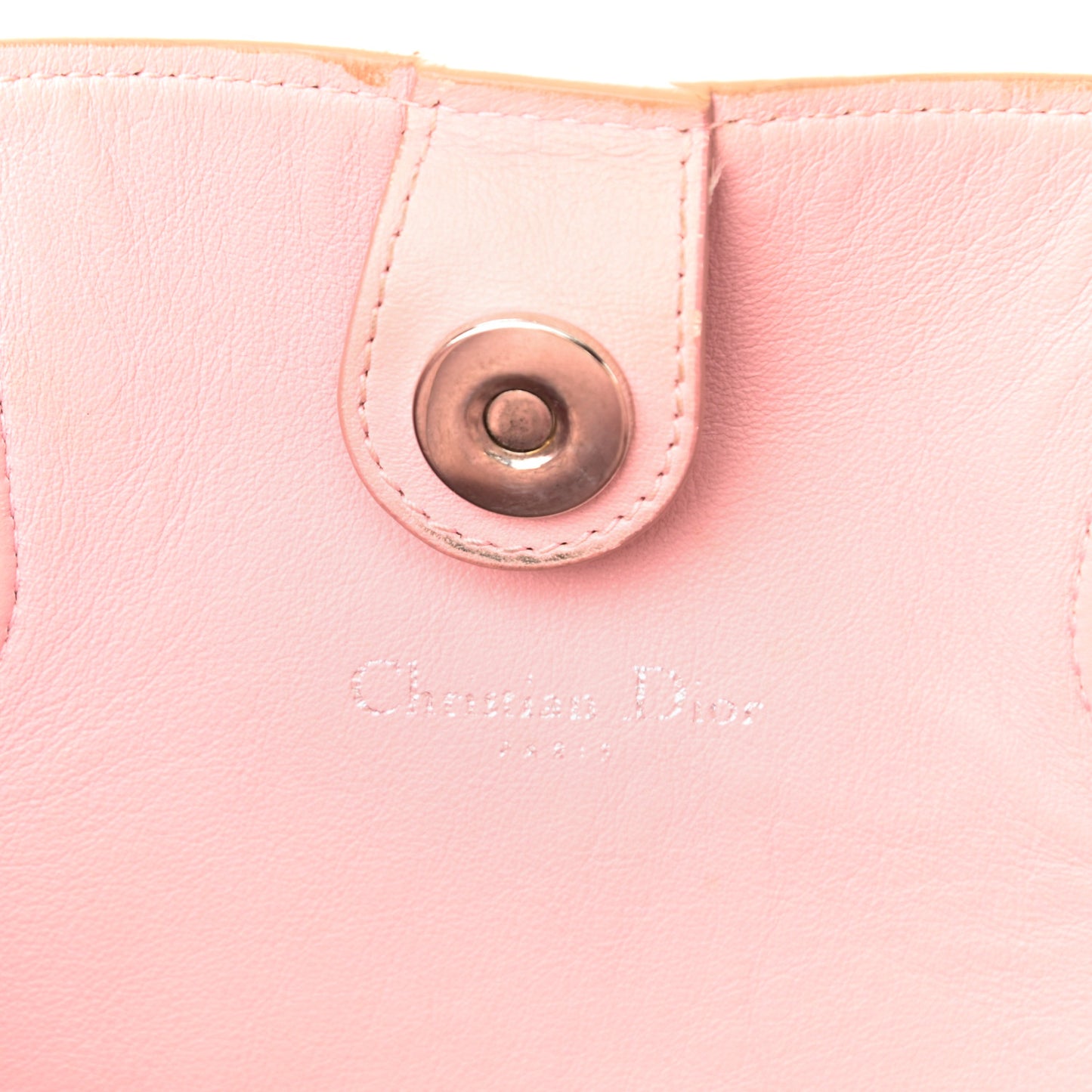 Calfskin Small Addict Shopping Tote Beige Pink