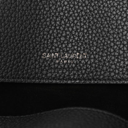 Saint Laurent Grained Calfskin Medium Souple Sac De Jour Duffle Black 6 of 12
