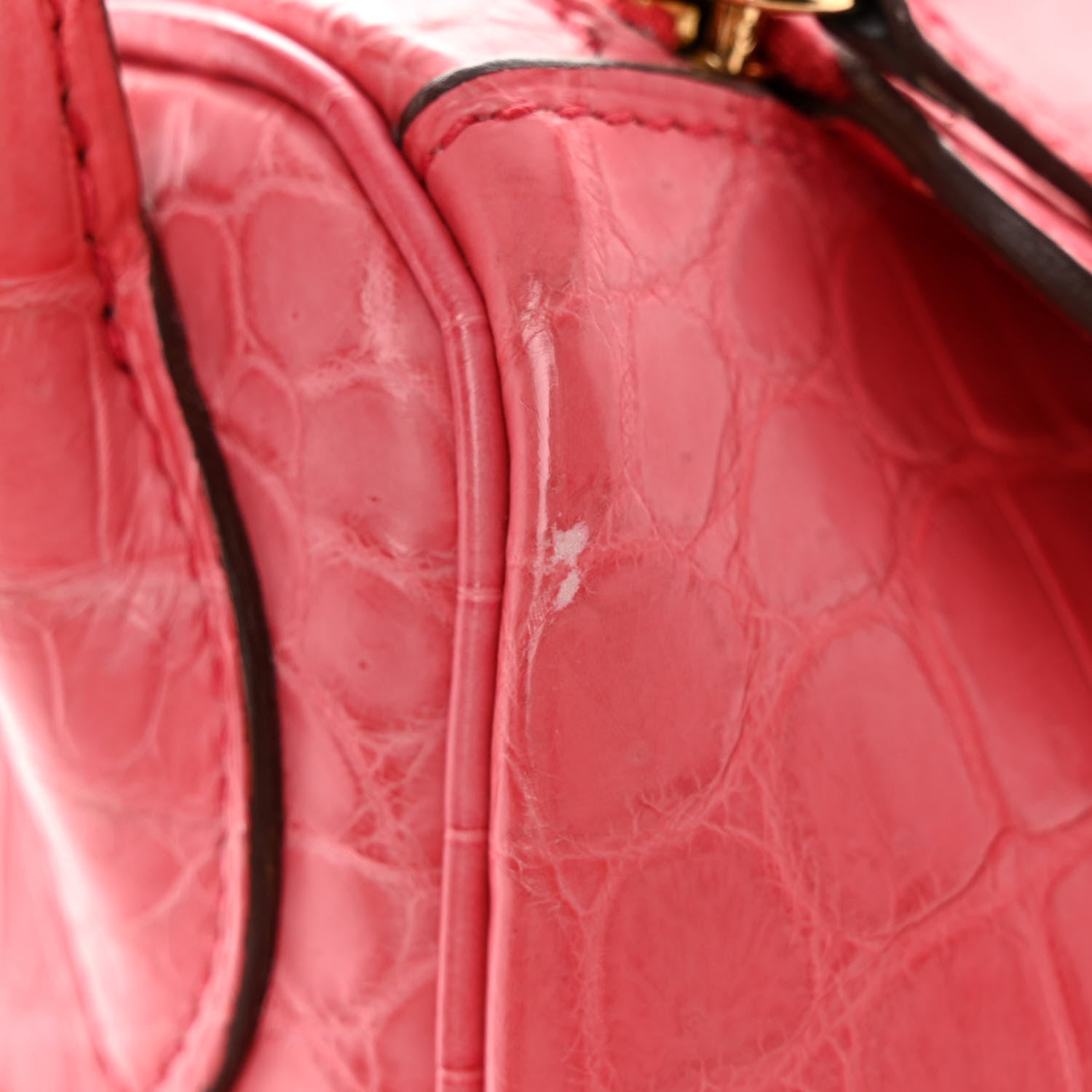 Hermes Matte Niloticus Crocodile Lindy 30 Bougainvillier 11 of 12