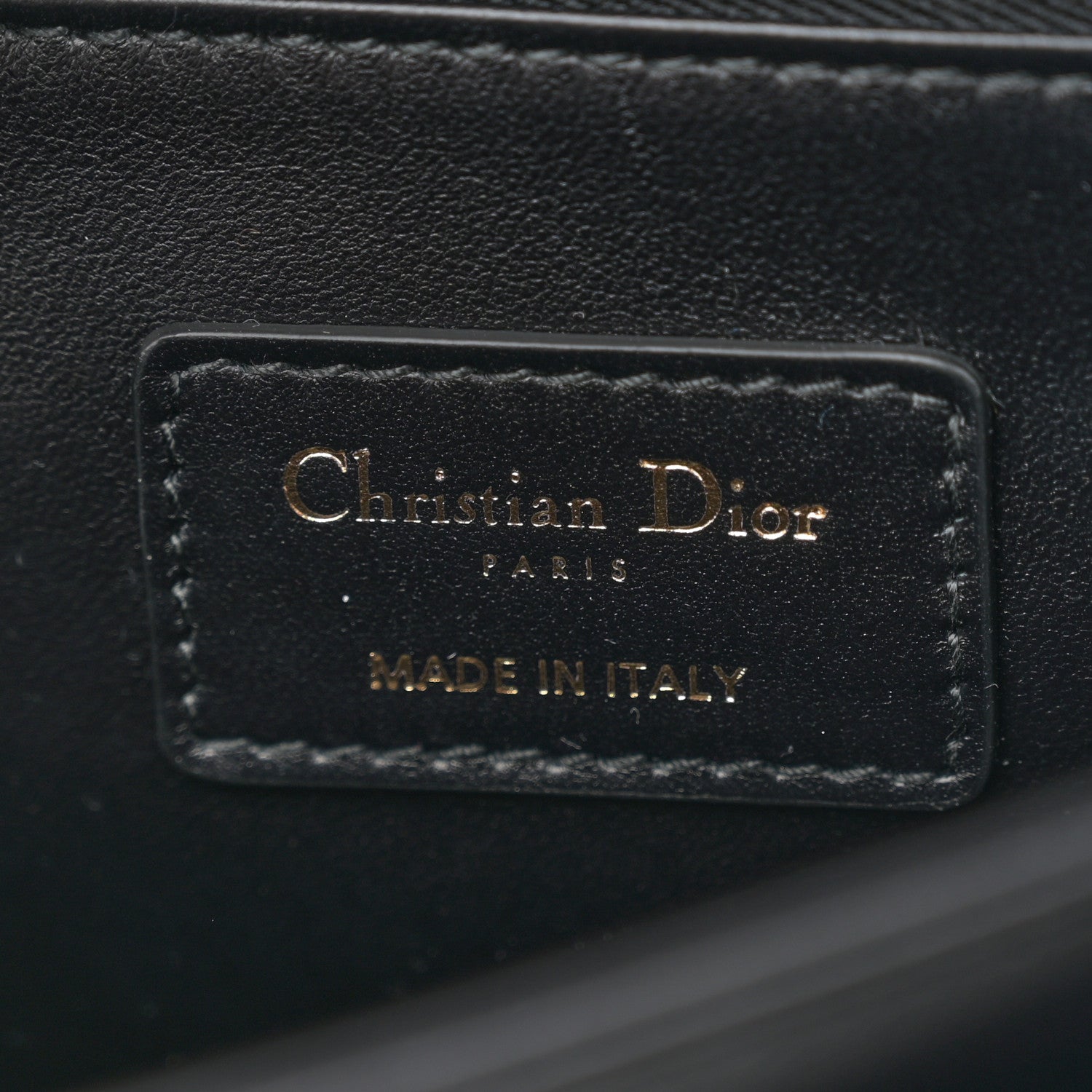 Christian Dior Lambskin Cannage Miss Dior Chain Pouch Black 6 of 11
