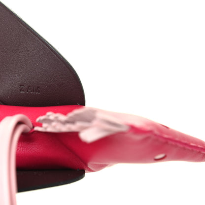 Hermes Milo Lambskin Grigri Rodeo Pegase Horse Bag Charm MM Framboise Rose Sakura Rouge Sellier 4 of 4