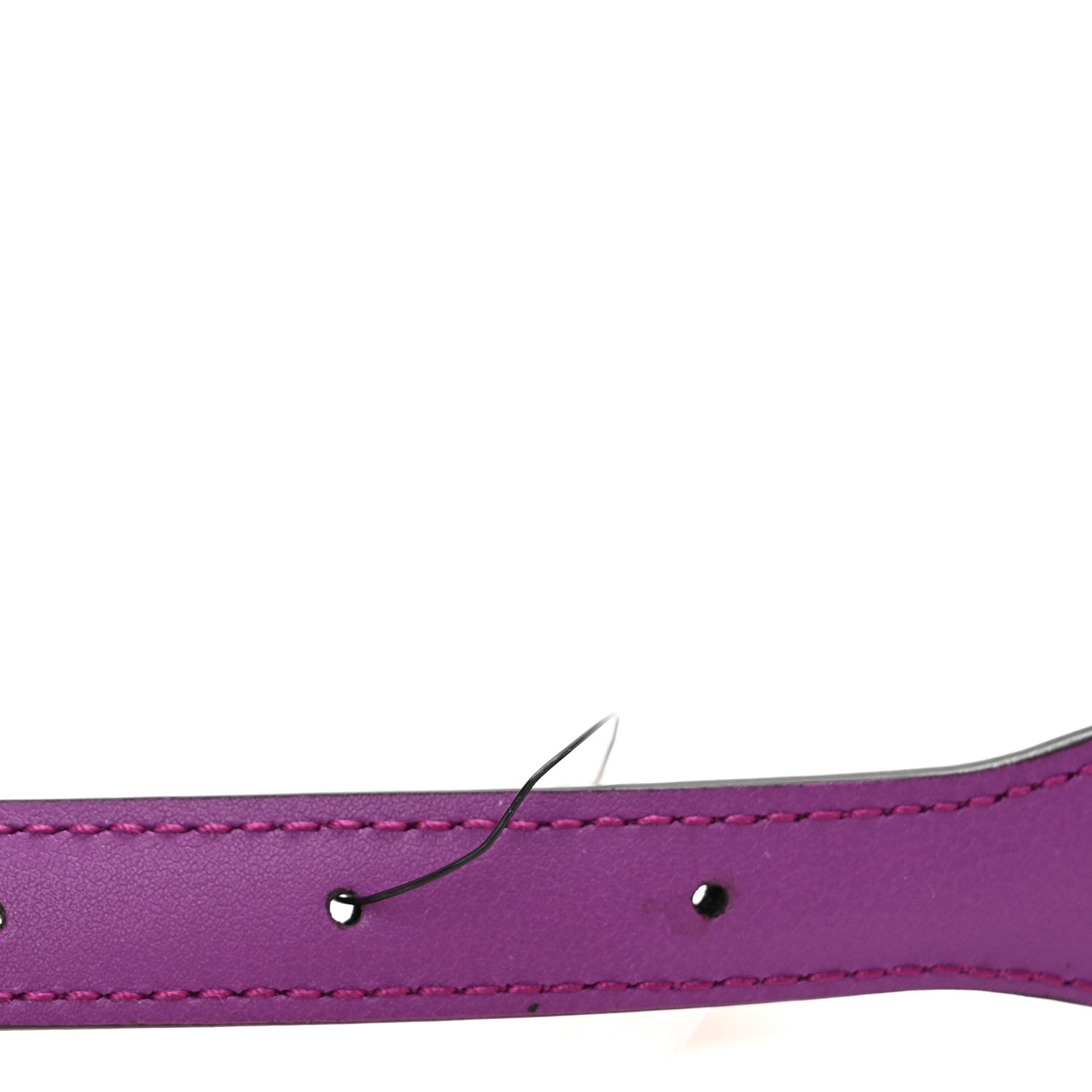 Gucci Efesto Leather Womens Horsebit 15/23mm Belt 75 30 Purple 5 of 5