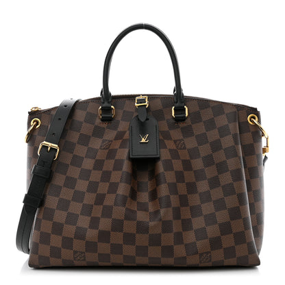 Louis Vuitton Damier Ebene Odeon Tote MM Black 1 of 10