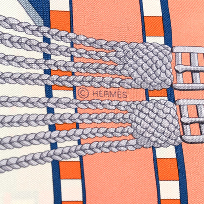 Hermes Silk Sangles En Zigzag Scarf 90 6 of 9