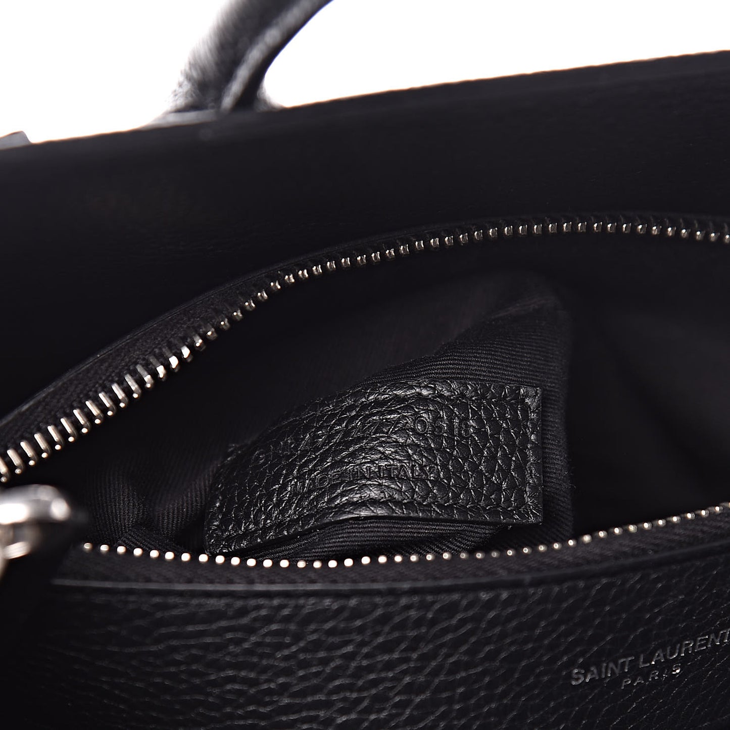 Grained Calfskin Baby Sac De Jour Souple Black