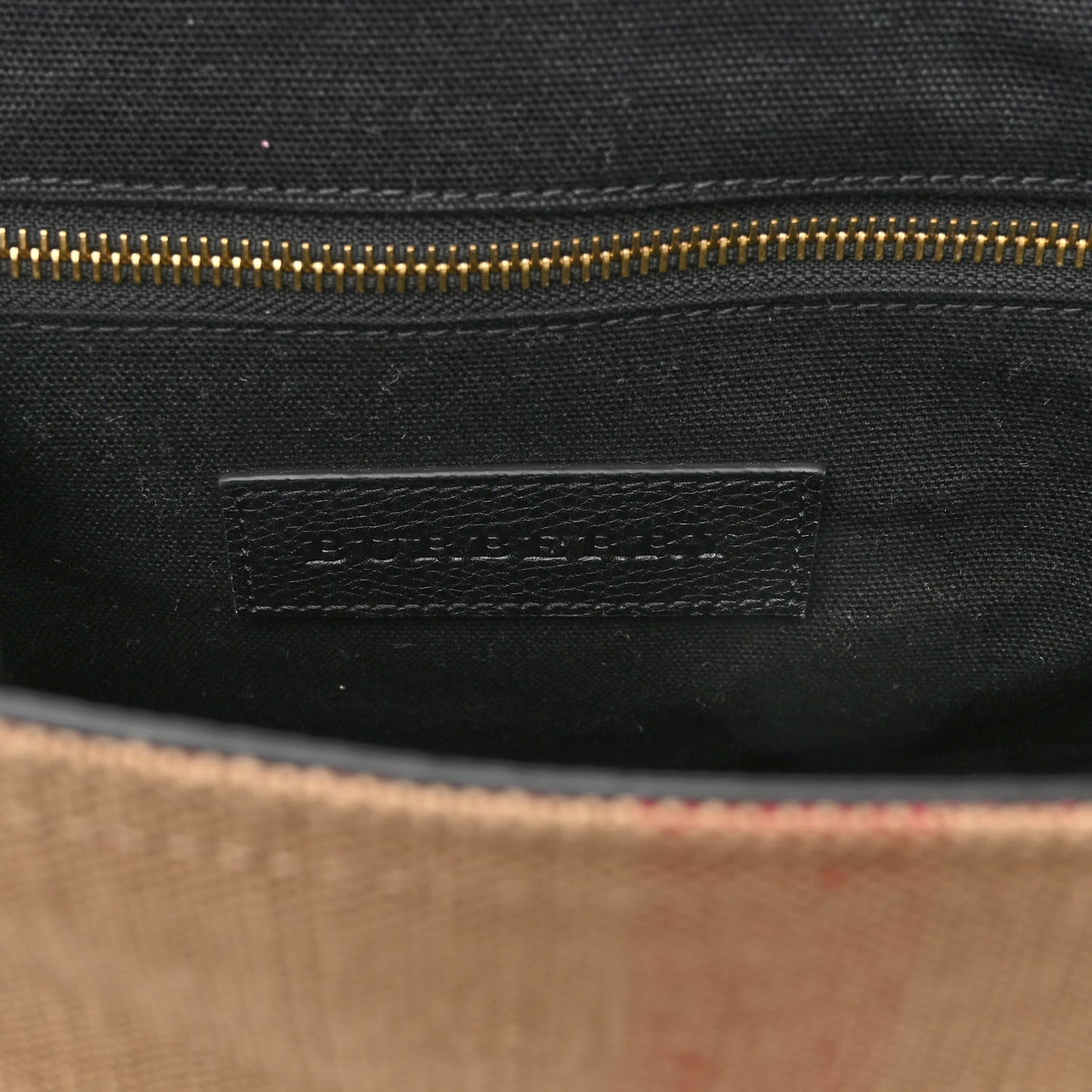 Canvas Mega Check Small Baildon Messenger Bag Black