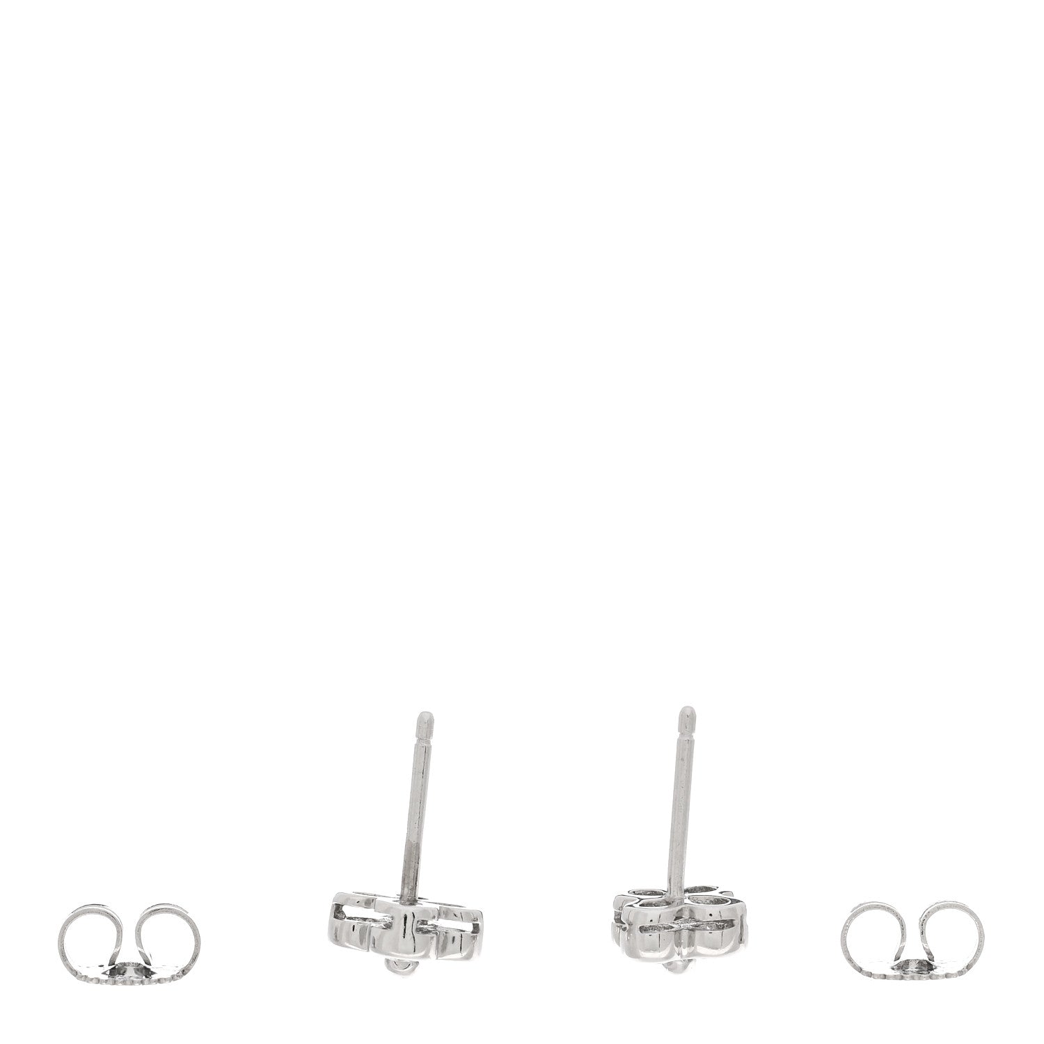 Tiffany Platinum Diamond Lace Stud Earrings 3 of 4
