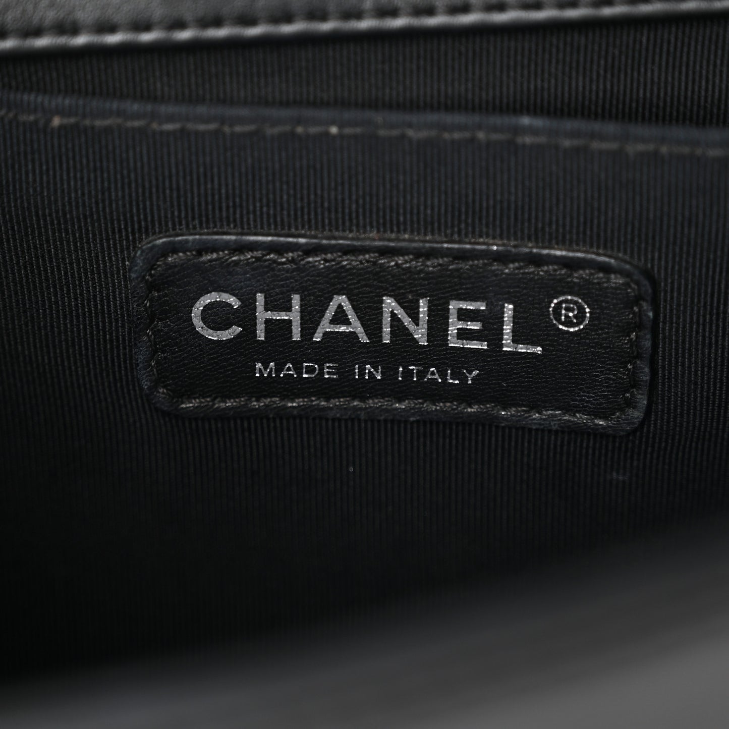 Calfskin Quilted Medium Boy Flap Black