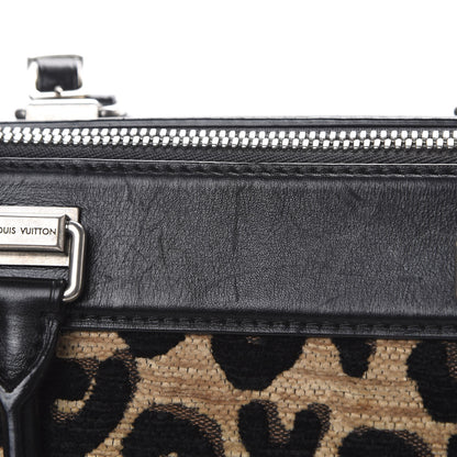 Louis Vuitton Jacquard Velvet Leopard Print Stephen Sprouse Speedy 19 of 20