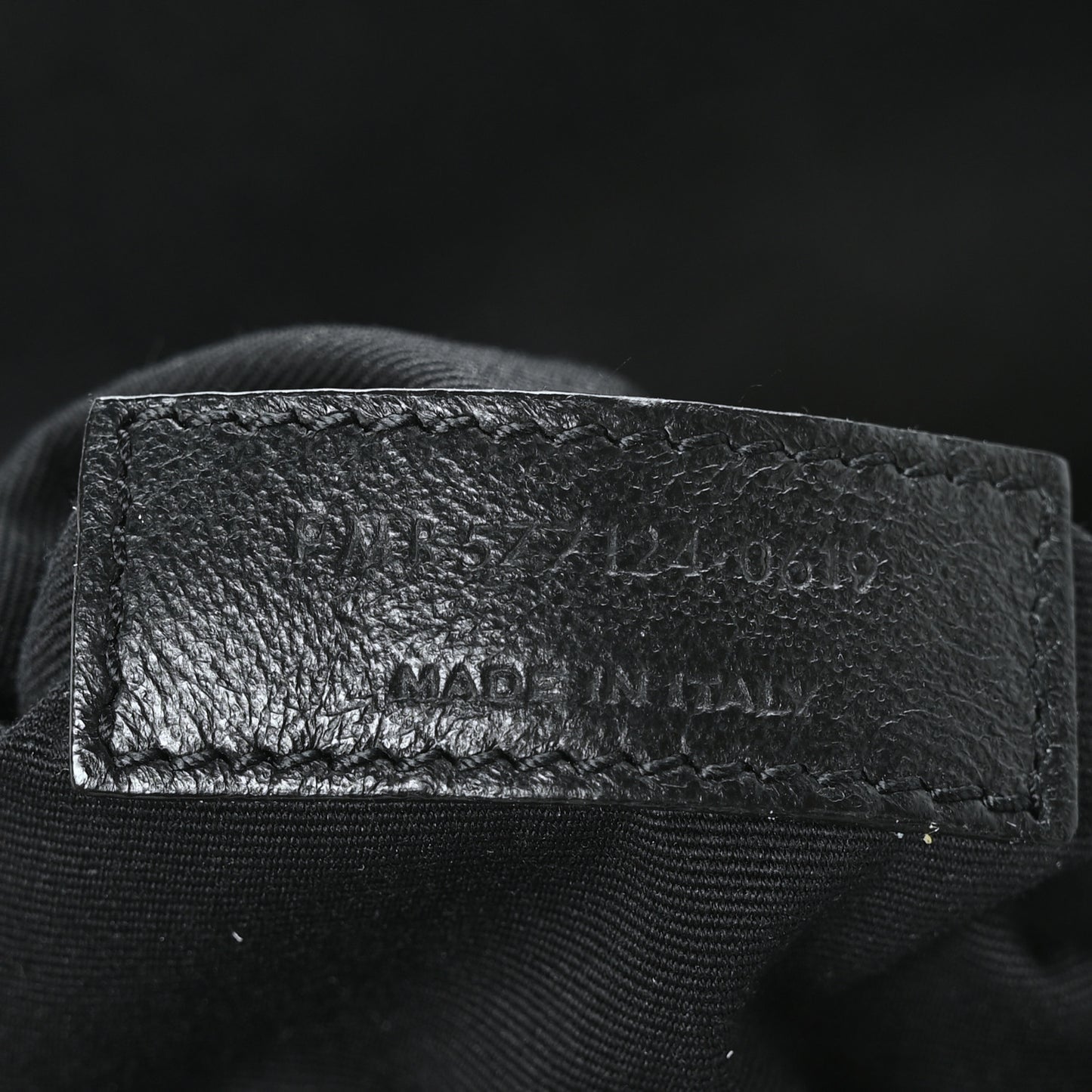 Crinkled Calfskin Matelasse Monogram Niki Body Bag Black