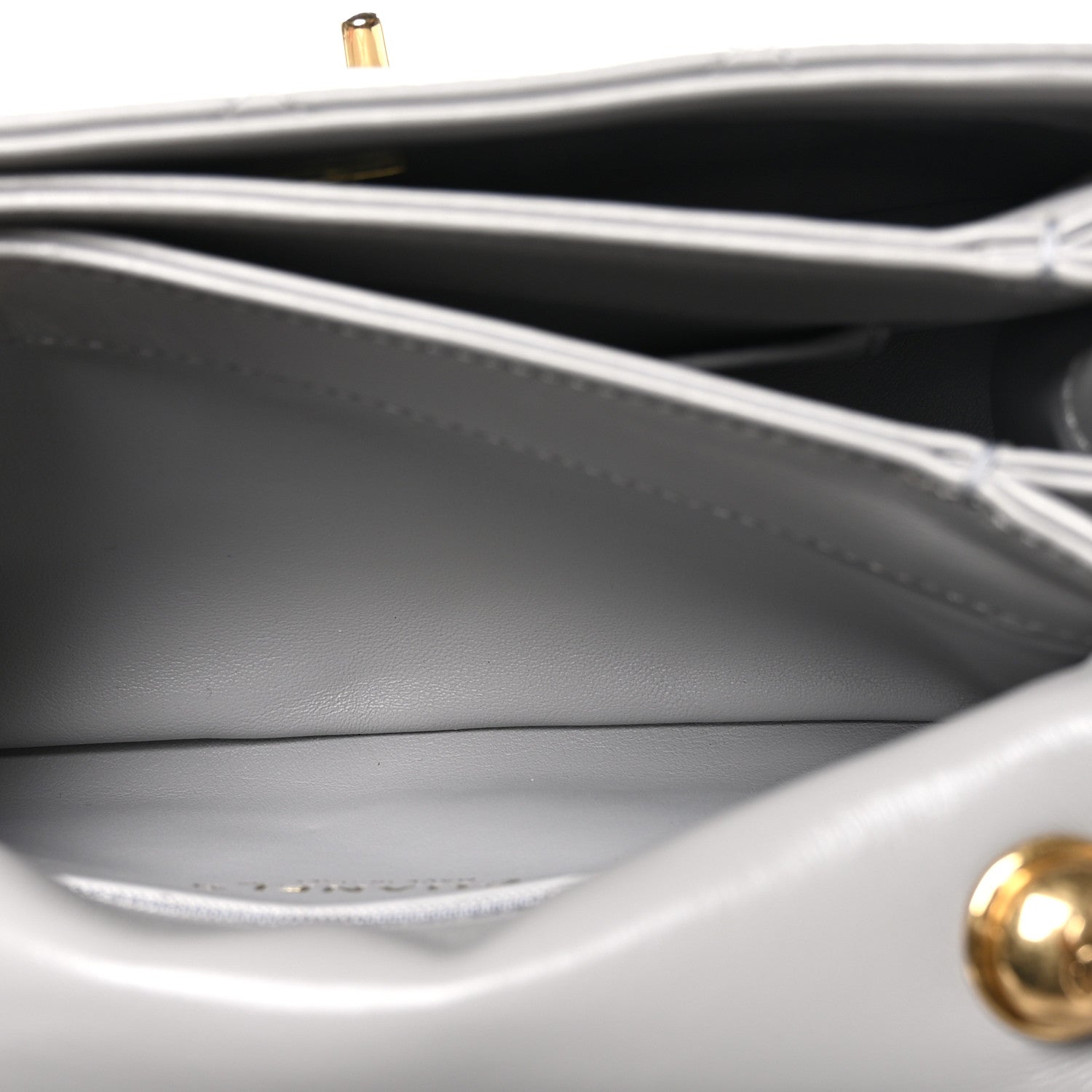 Chanel Lambskin Quilted Medium Color Match Flap Grey 5 of 11