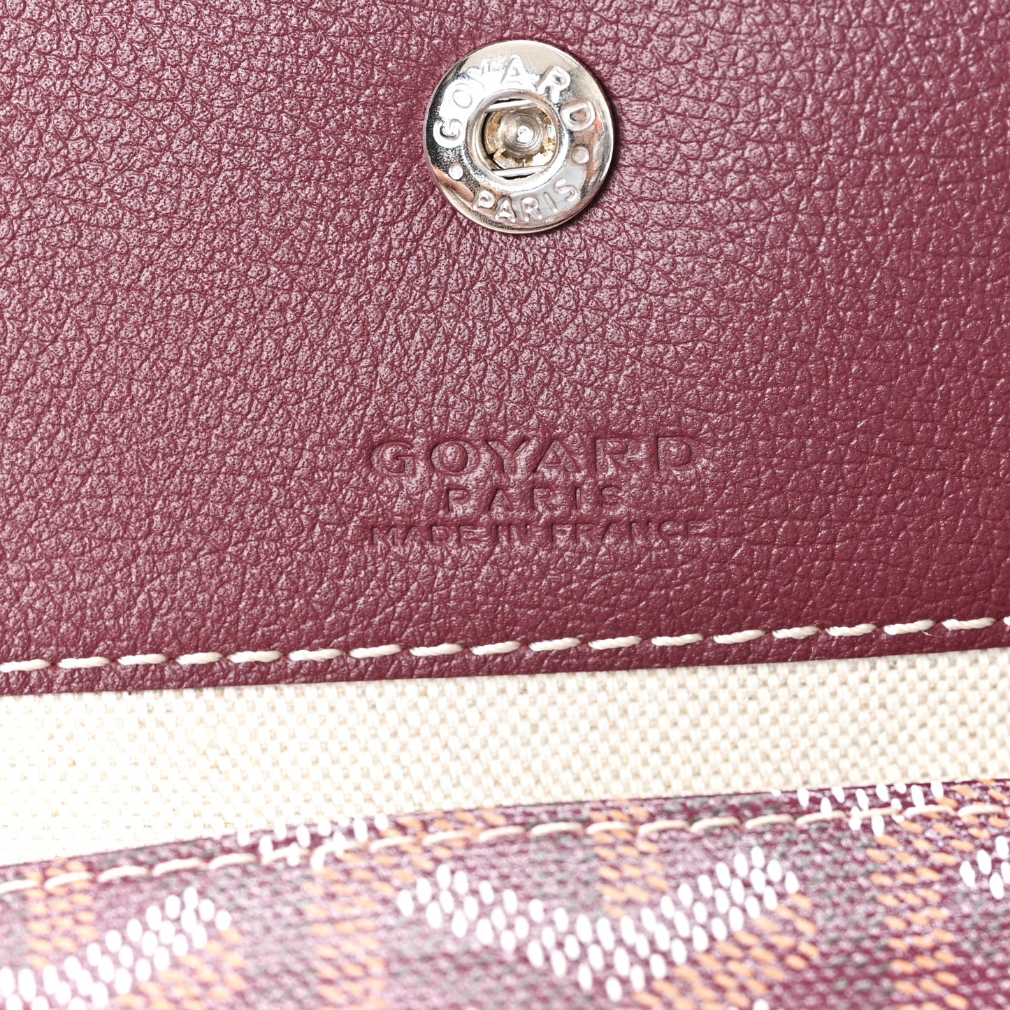 Goyardine Boheme Hobo Burgundy