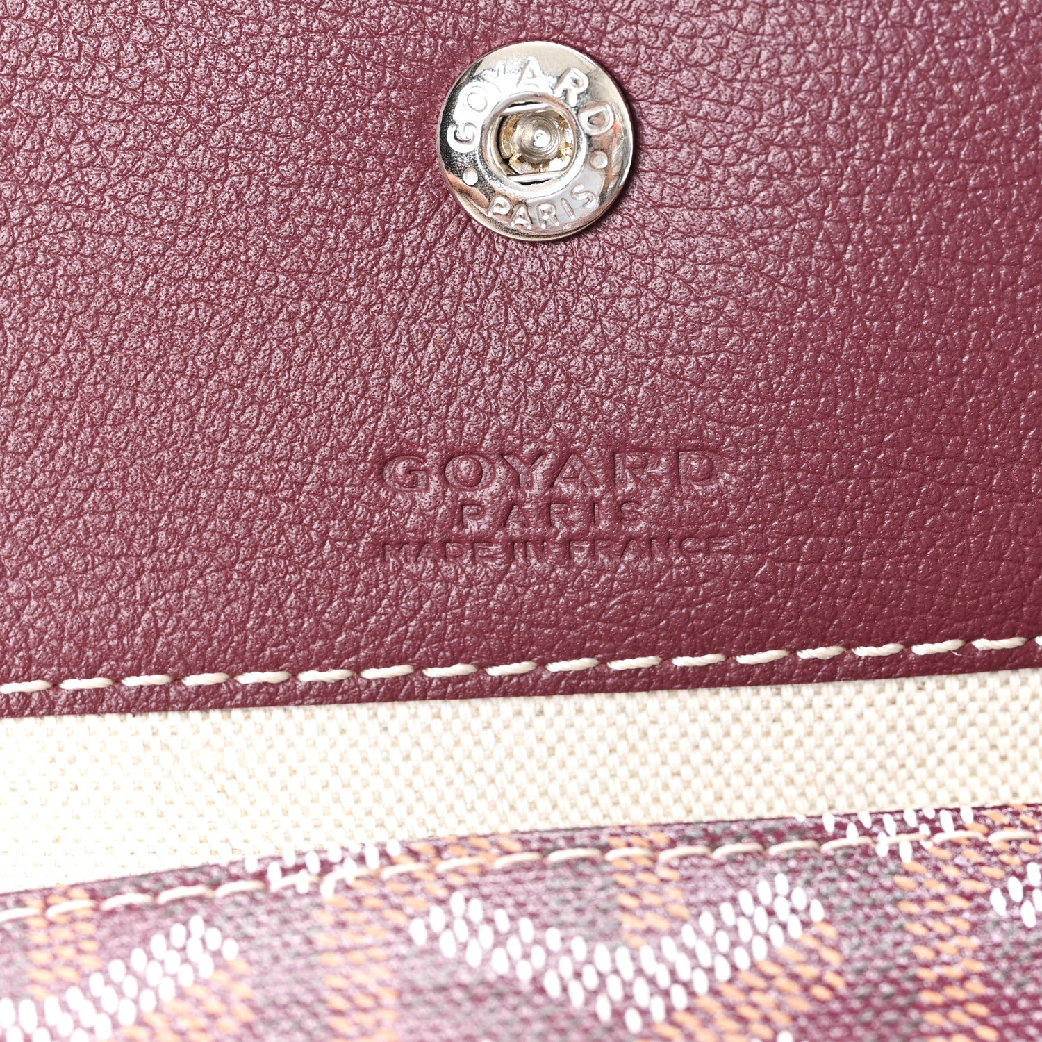 Goyard Goyardine Boheme Hobo Burgundy 7 of 11