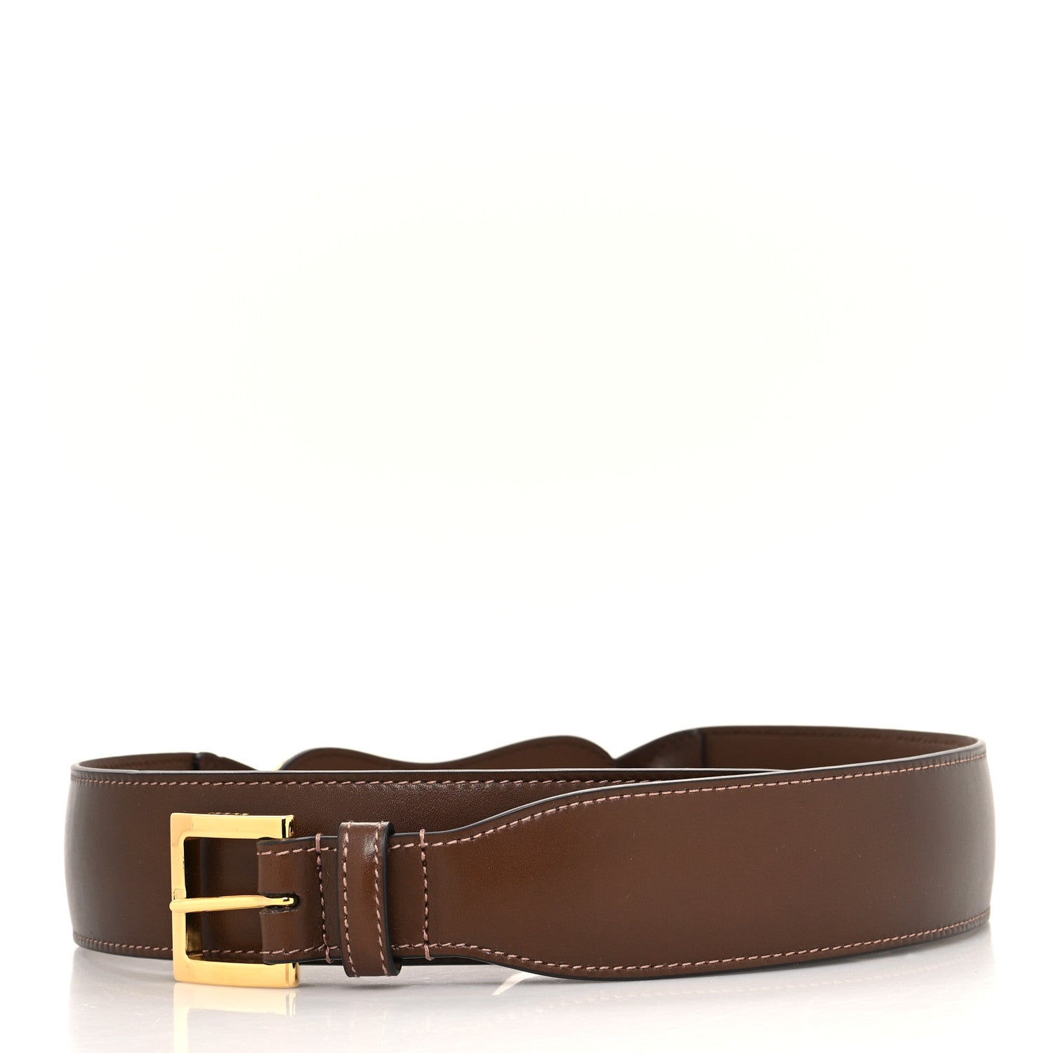 Gucci Efesto Leather Horsebit 25mm Belt 90 36 Brown Sugar 2 of 5